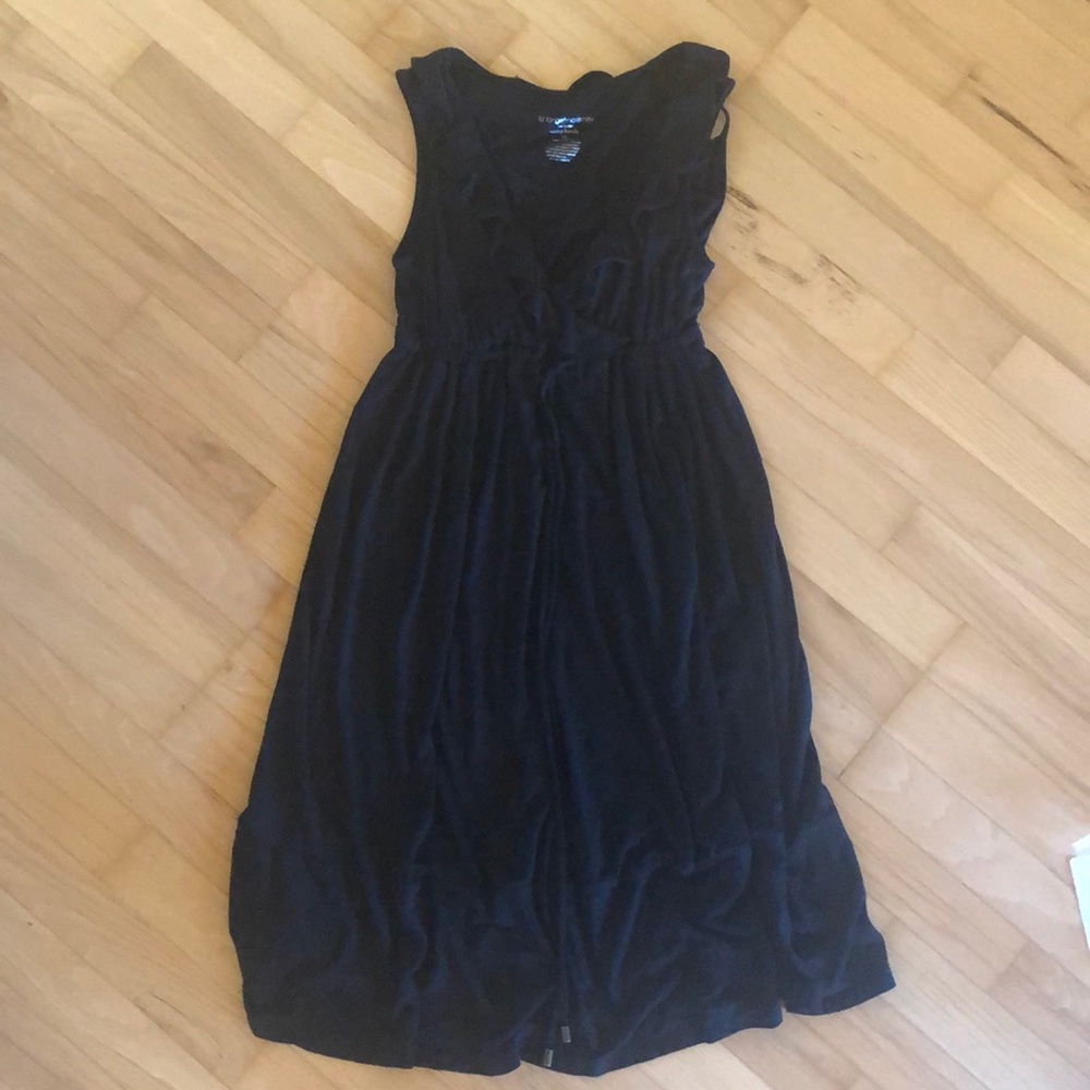 Liz Lange Maternity XS black nursing dress